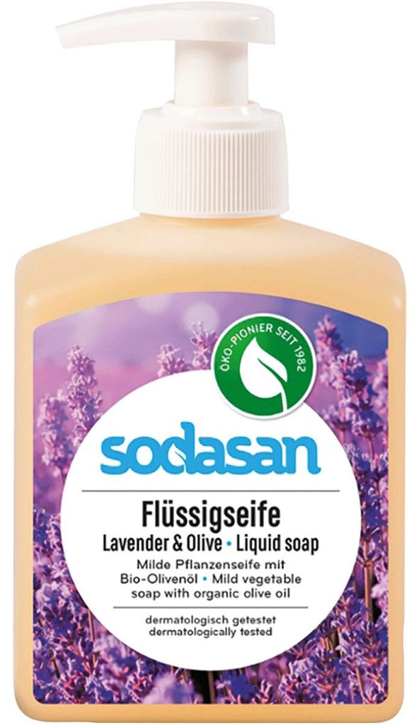 Sodasan fleszeep, lavendel, 300 ml Productafbeelding 