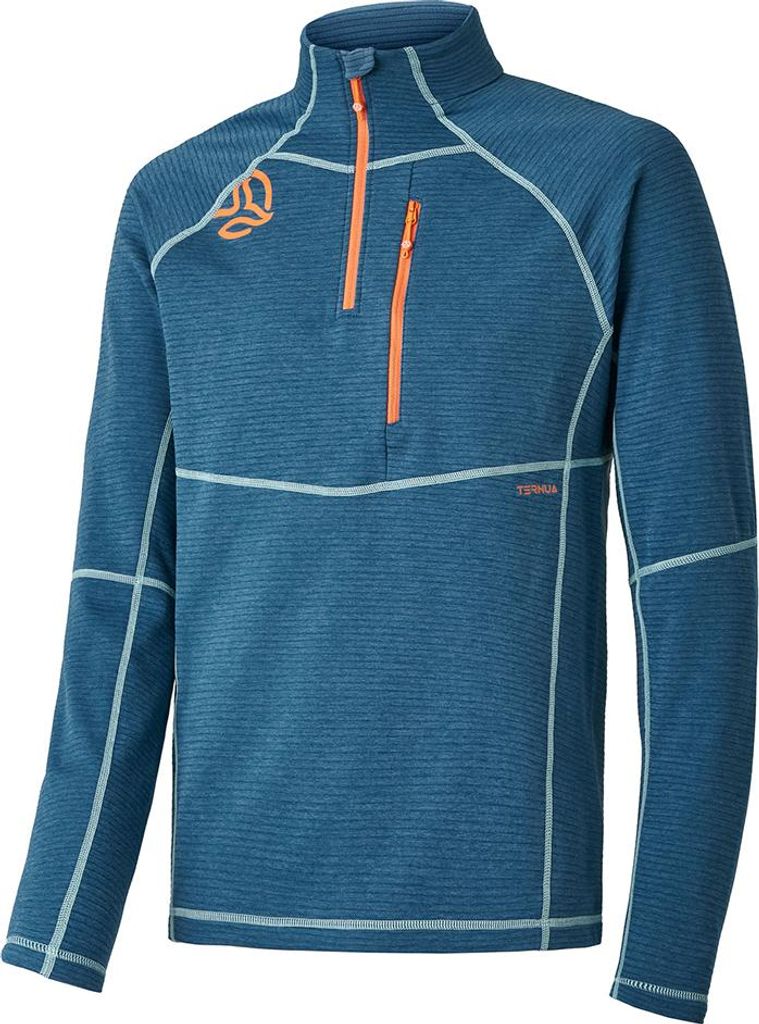 Ternua Momhill Fleece Mit Halbem Reißverschluss Blau XL Herren Blau XL