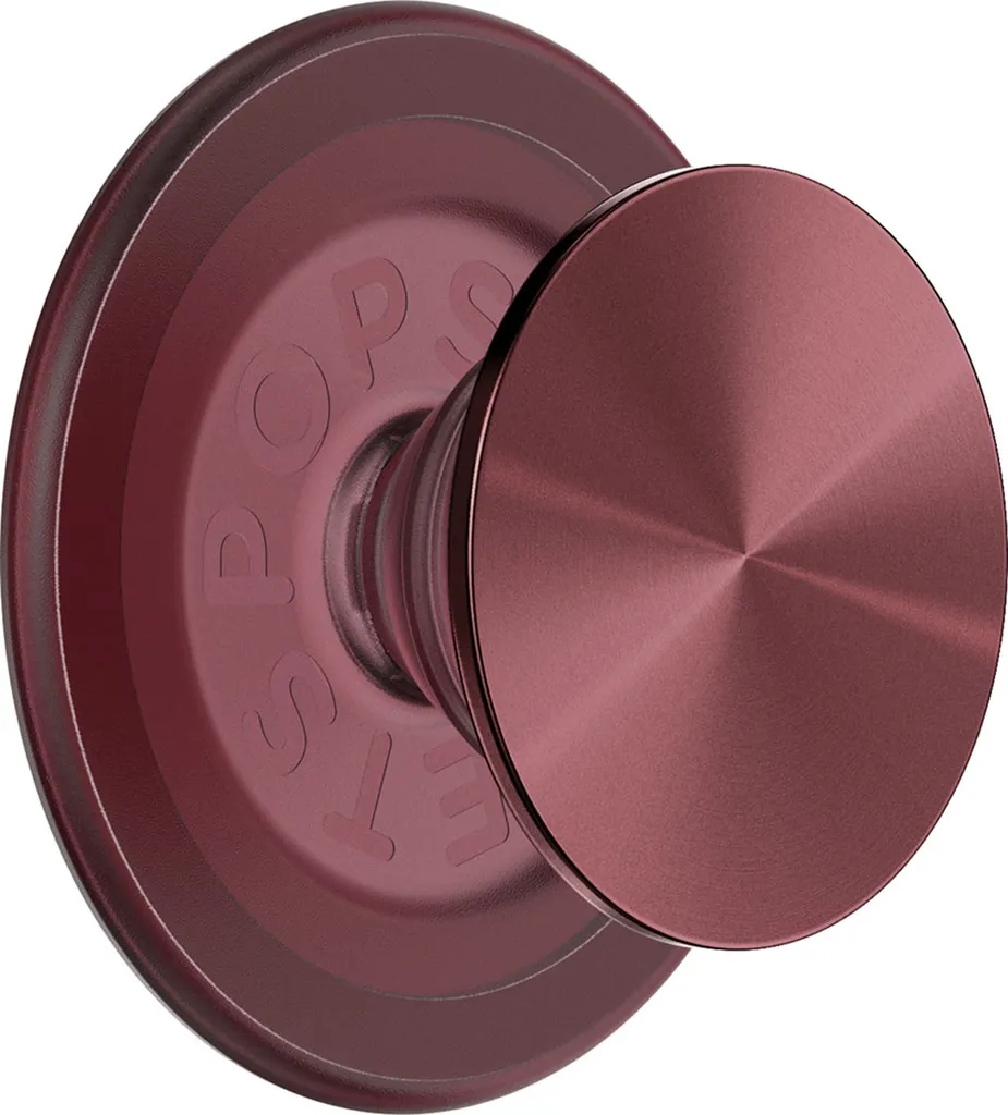 Support Téléphone MagSafe PopGrip en Aluminium Radial Oxblood Premium