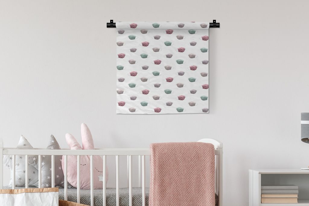 MuchoWow® Wandteppich Wandbehang Farben - Pastell - Produktbild 