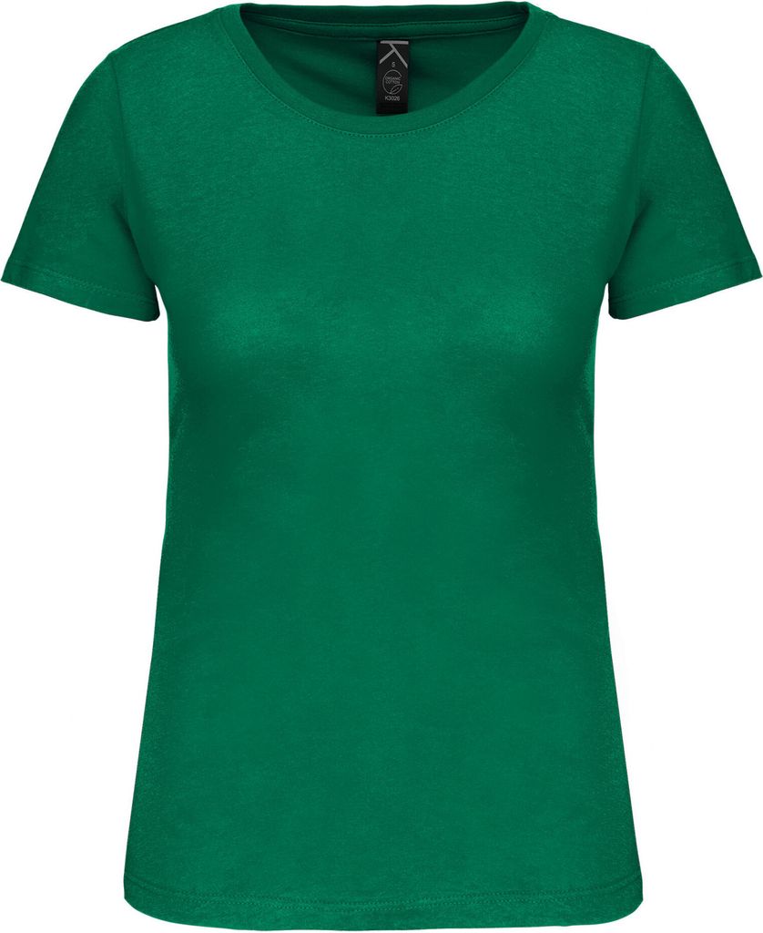 Kariban Damen T-Shirt Baumwolle Kurzarm Basic Shirt Rundhals, Größe:XL, Farbe:Kelly Green