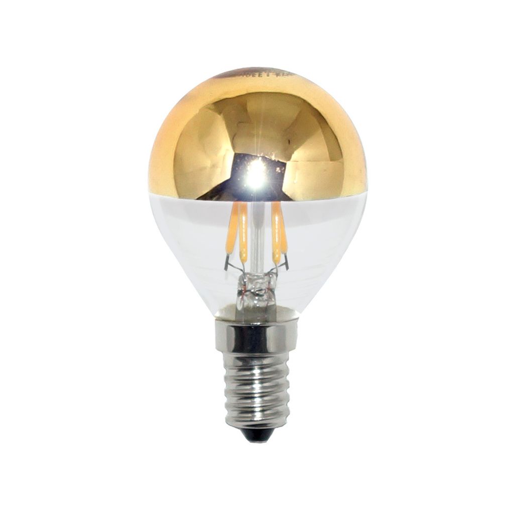 LED Filament Tropfen Glühbirne 4W = 40W E14 Kopfspiegel Produktbild 