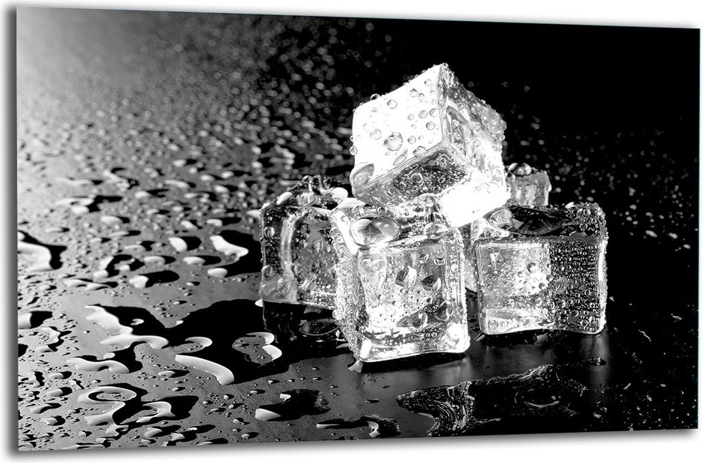 Herdabdeckplatte Glaskeramikkochfeld-Abdeckung Spritzschutz Glas 80x52 Eis