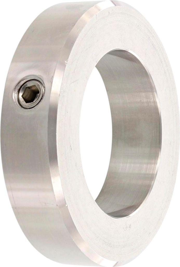 Stellring DIN705 A 6mm Edelstahl A2, Klemmring, Fixierring, Sicherungsring, rostfrei, M4 Gewindestift, langlebig, 100 Stück