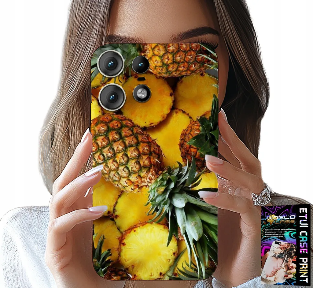 Custodia Rinforzata Motorola Edge 50 Pro | Alluminio e TPU Ananas
