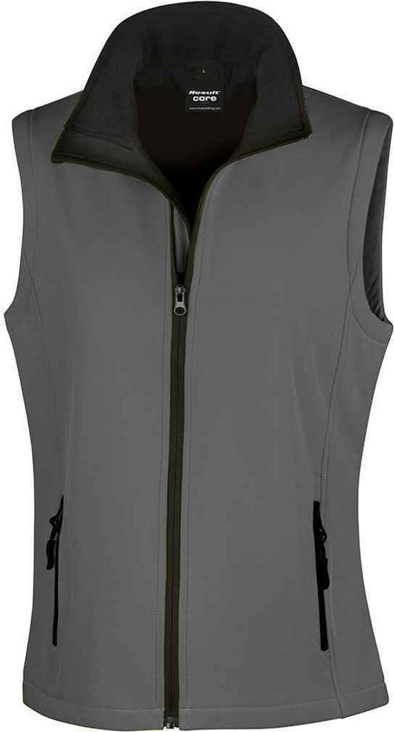 Result Damen Core Soft Shell Bodywarmer PC3806 (XL) (Graphit/Schwarz)