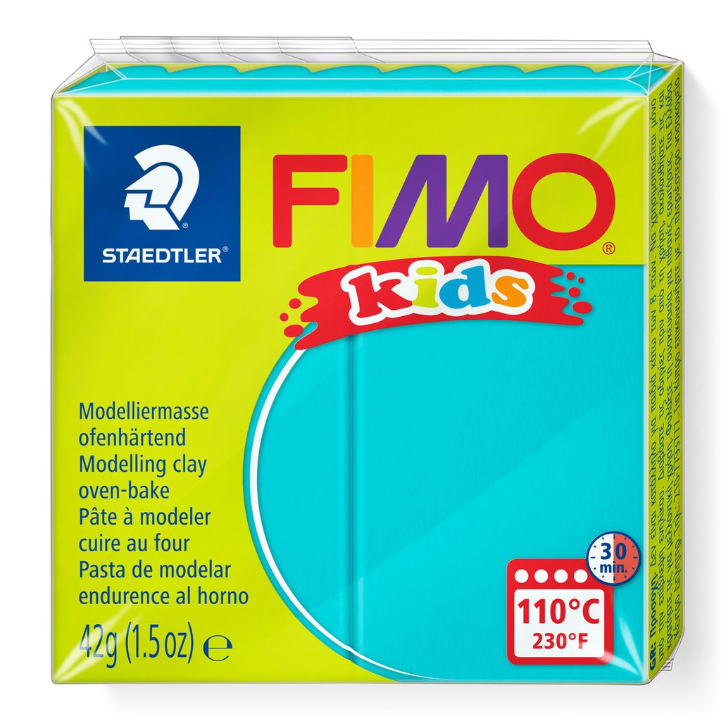 FIMO Kinder Knetmasse Türkis, 42gr