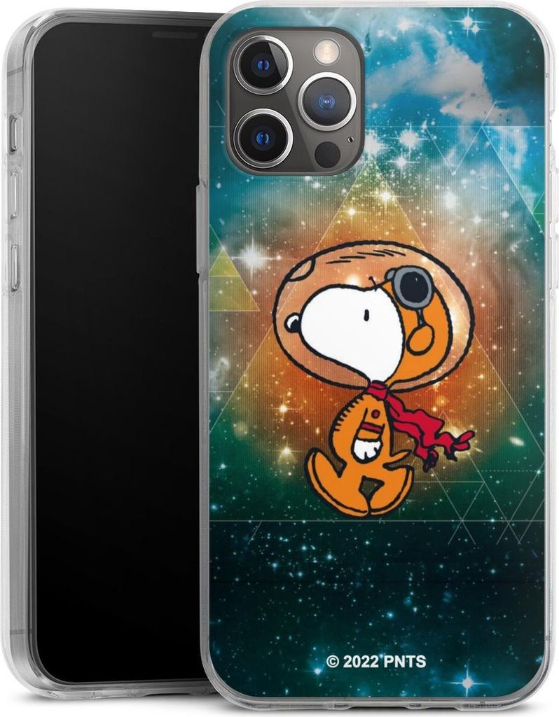 DeinDesign Handyhülle für Apple iPhone 12 Pro Silikon Hülle Case Smartphone Schutzhülle Astronaut Offizielles Lizenzprodukt Snoopy