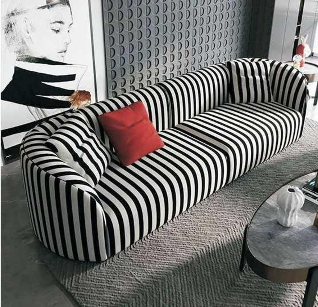 Sofas 4 Sitzer Textil Big Wohnzimmer Leder Neu Sofa Couch Polsterung Möbel