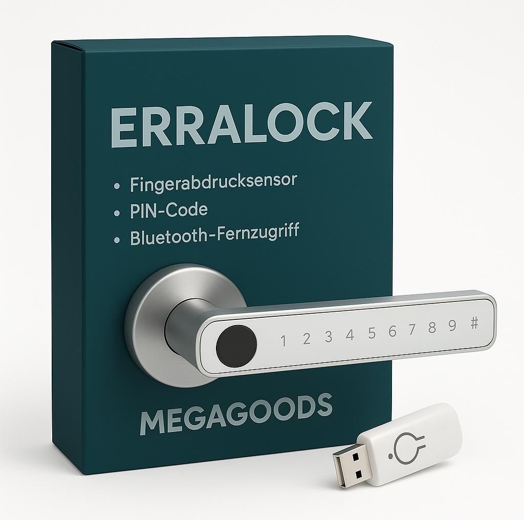 M5 Türschloss Fingerprint Bluetooth Code Keycard Smart DE.