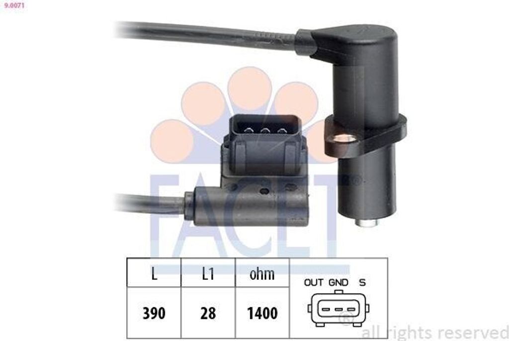 FACET Nockenwelleposition Sensor für BMW 3 Limousine (E36) Nockenwellen 9.0071