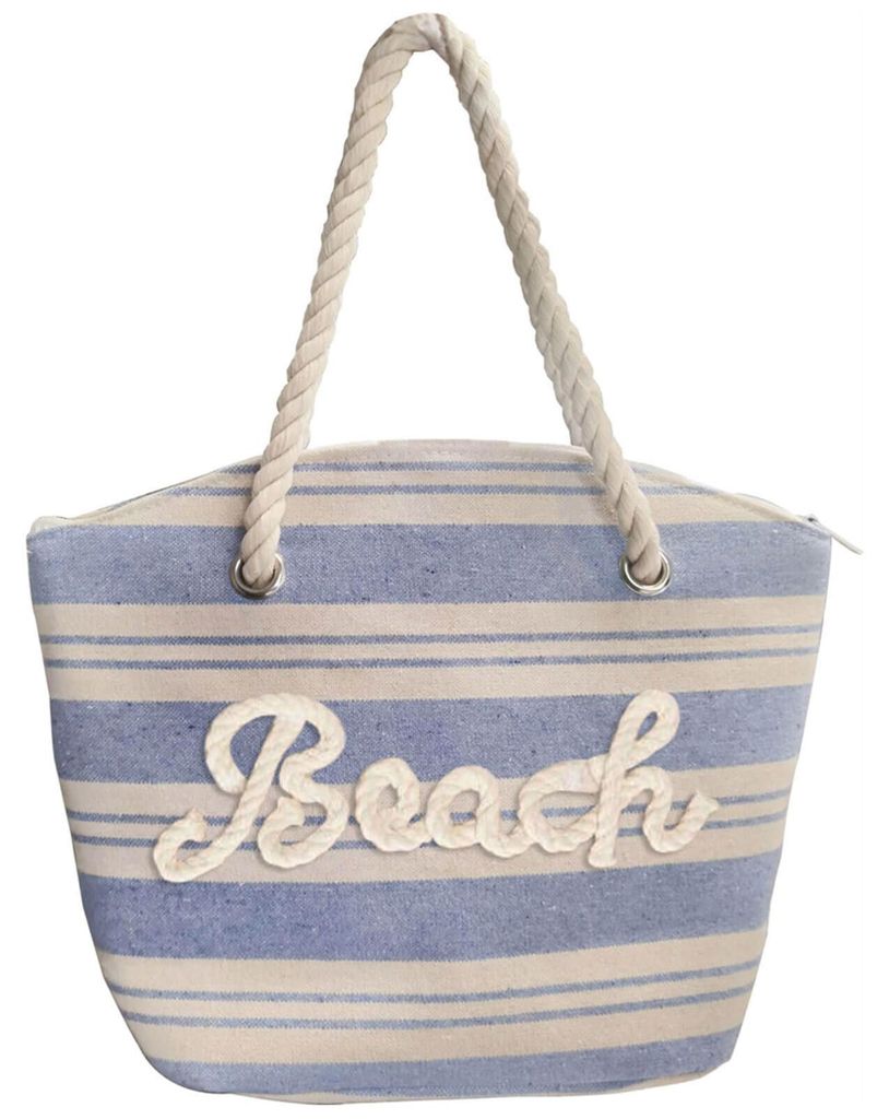 Robin Ruth Strandtasche Luida gestreift mit Schriftzug Produktbild 