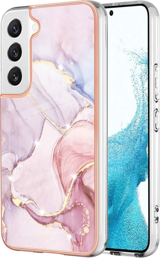 Galaxy S23 Hülle, Muster Handyhülle Stoßfest TPU Bumper Schutzhülle für Samsung Galaxy S23 Pink