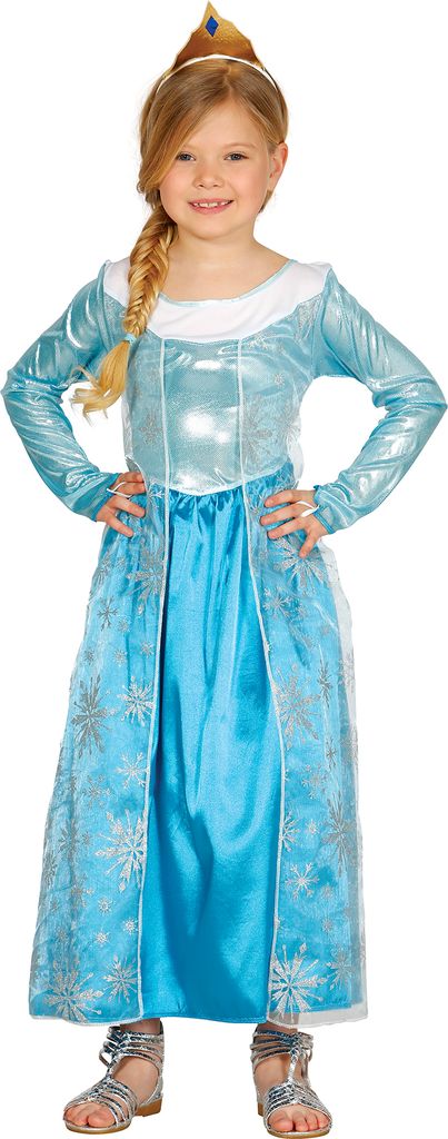 Prinzessin Kostüm für Mädchen blau Eis Kinderkostüm Produktbild 