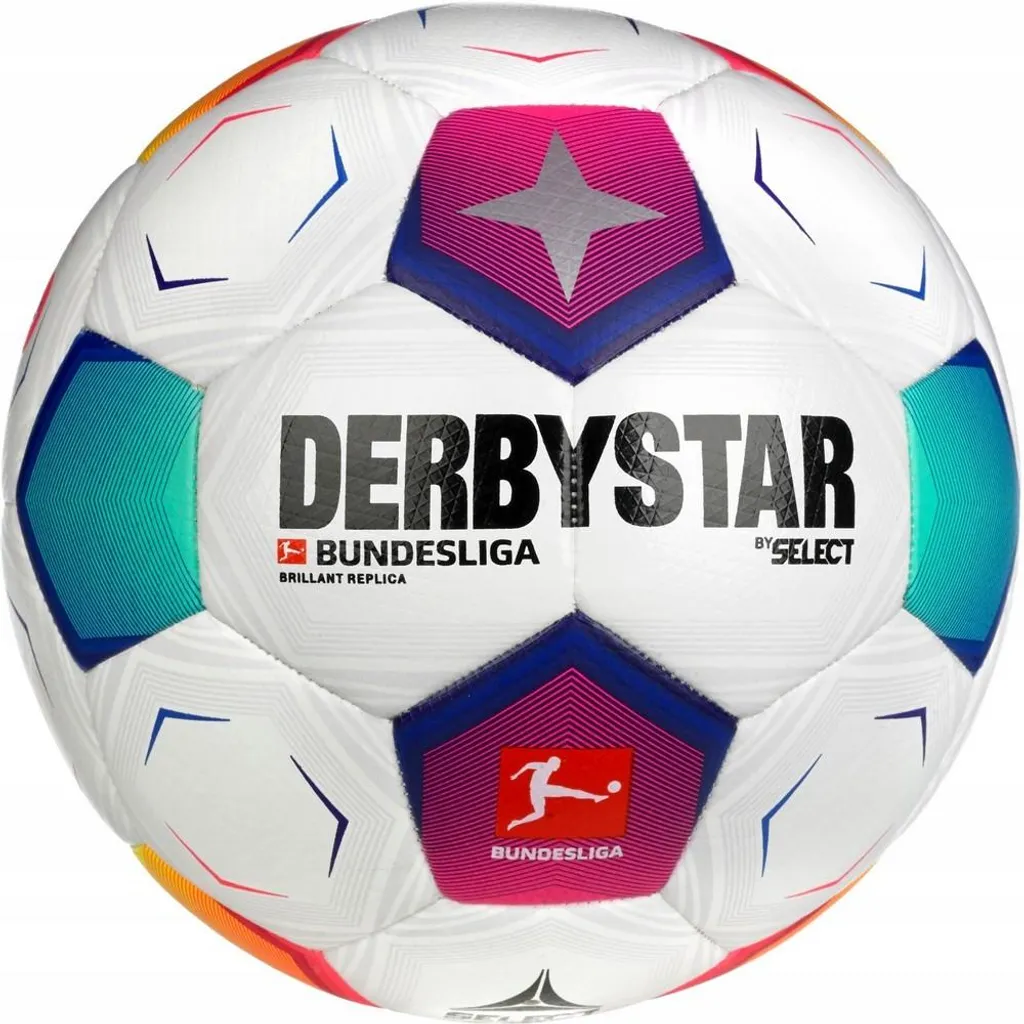 Ballon de football de taille 5 DerbyStar Bundesliga 2023 pour club blanc