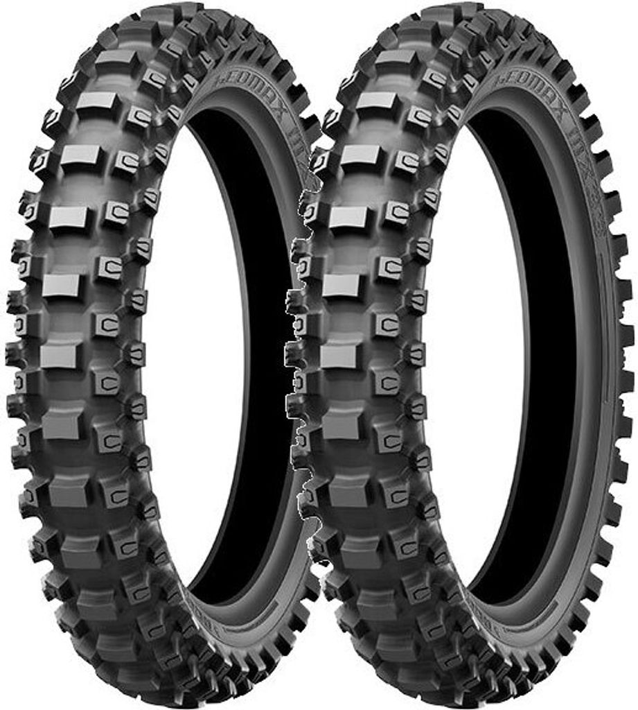 Paar Motorradreifen Dunlop 60/100-12 36J + 70/100-10 41J Geomax Mx33