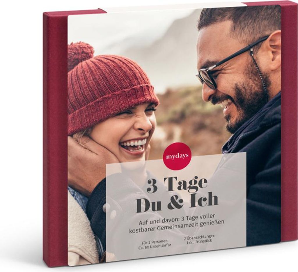 mydays Geschenkbox 3 Tage Du & Ich; Erlebnis verschenken Produktbild 