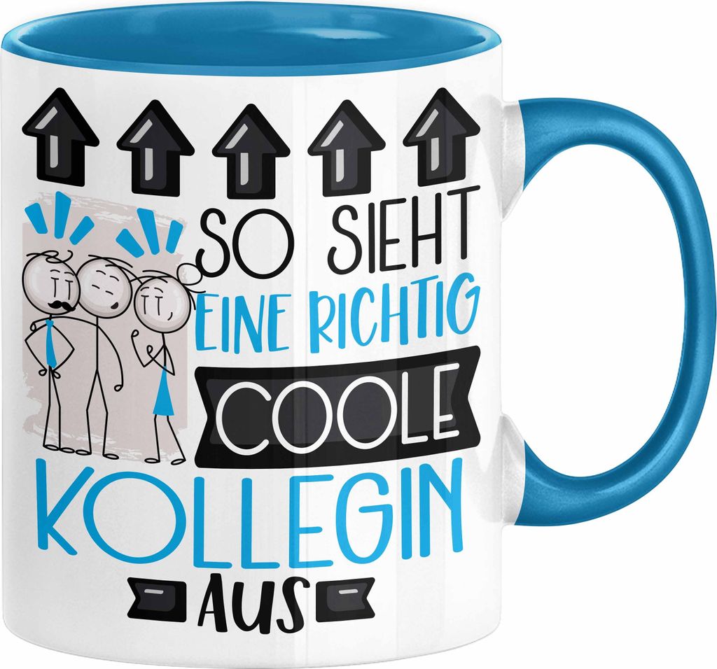 Kollegin Geschenk Tasse Lustig Geschenkidee für Kollegin Geburtstag So Sieht Eine Richtig Coole Kollegin Aus Frauen Spruch Abschied Abschiedsgesch...