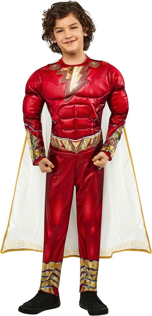 Shazam - Costume - Garçons BN5704 (XS) (Rouge/Or) Image du produit 