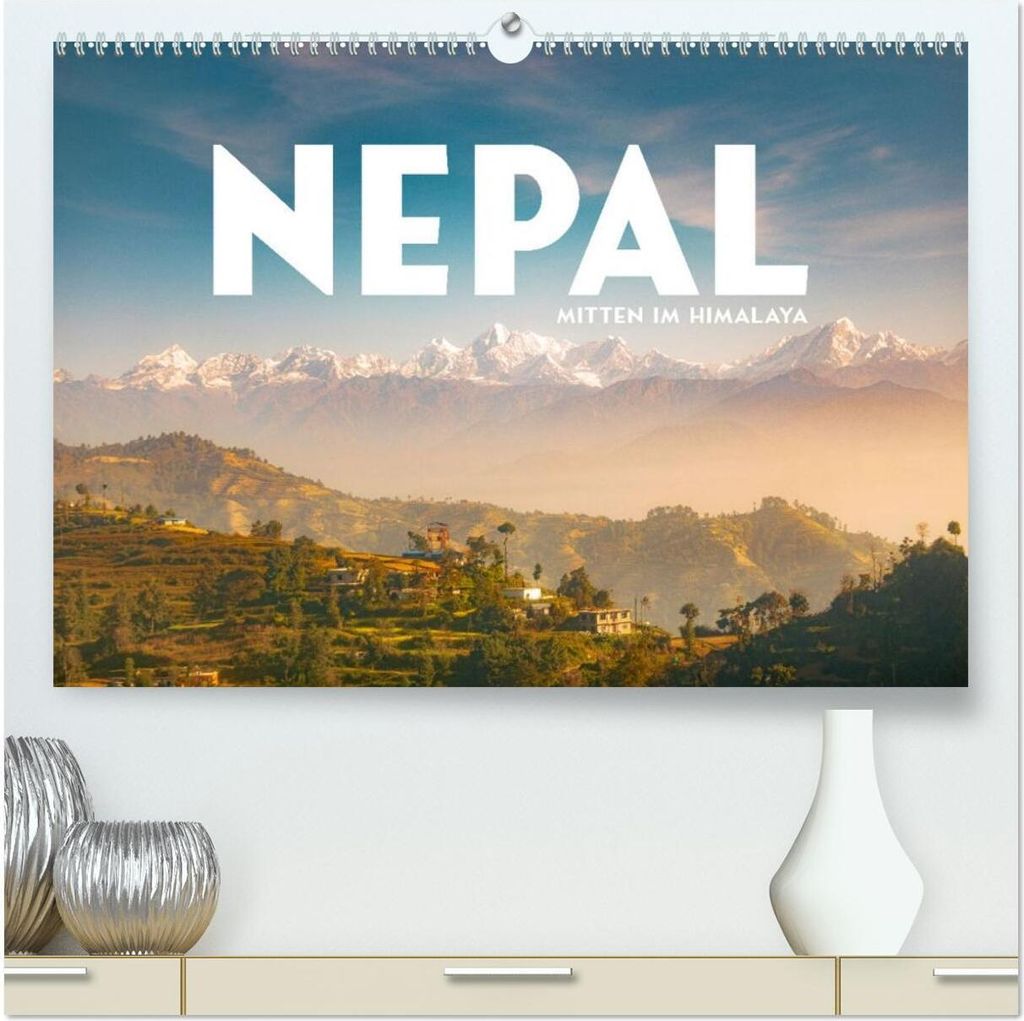 Nepal - Mitten im Himalaya (hochwertiger Premium Wandkalender 2026 DIN A2 quer), Kunstdruck in Hochglanz