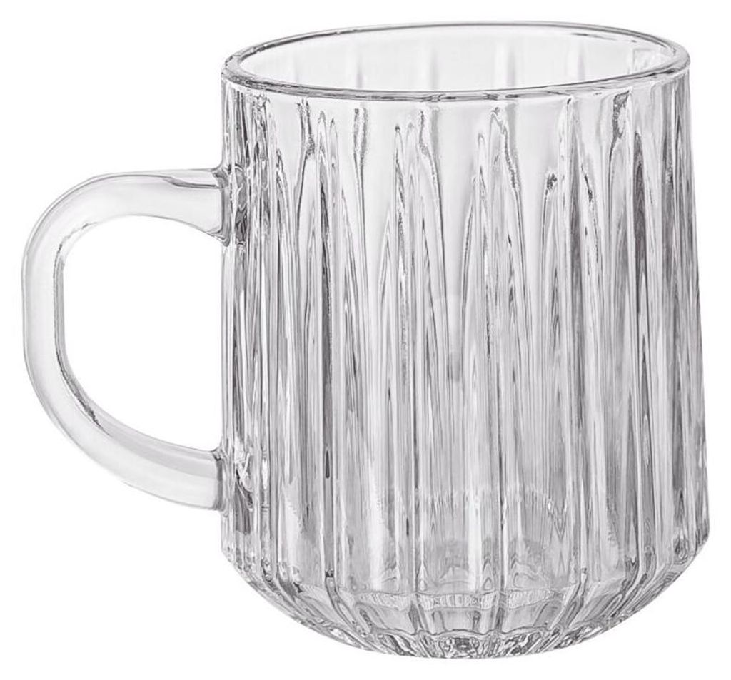 6 Tlg. Gläser Set Kaffeeglas Teegläser Henkel Latte Glass Kaffee 300 ml