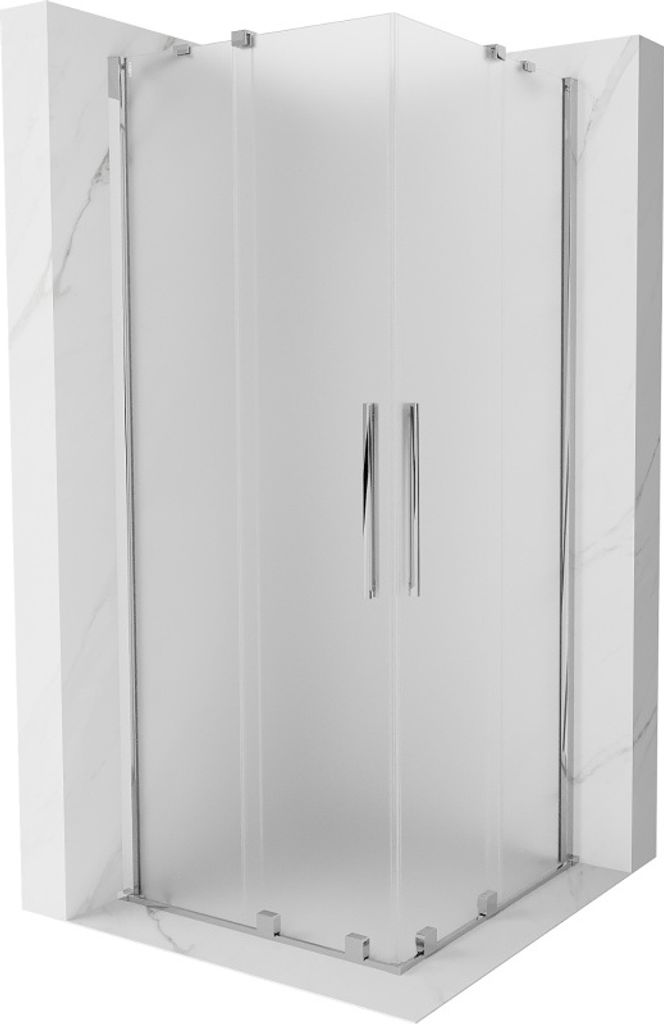 Mexen Velar Duo Schiebeduschkabine 100x100 cm Chrom Satiniert