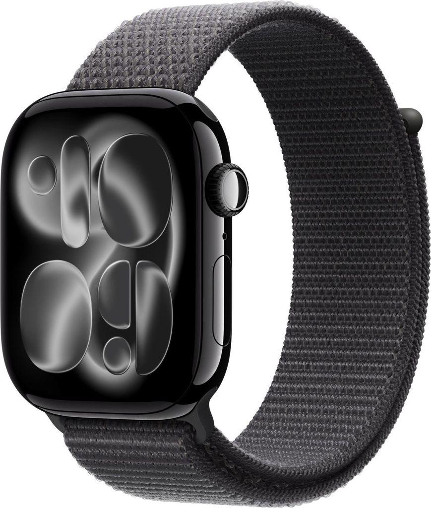Apple MFFN4ZM/A Intelligentes tragbares Accessoire Band Dunkles Grau Nylon, Recyceltes Polyester, Elasthan