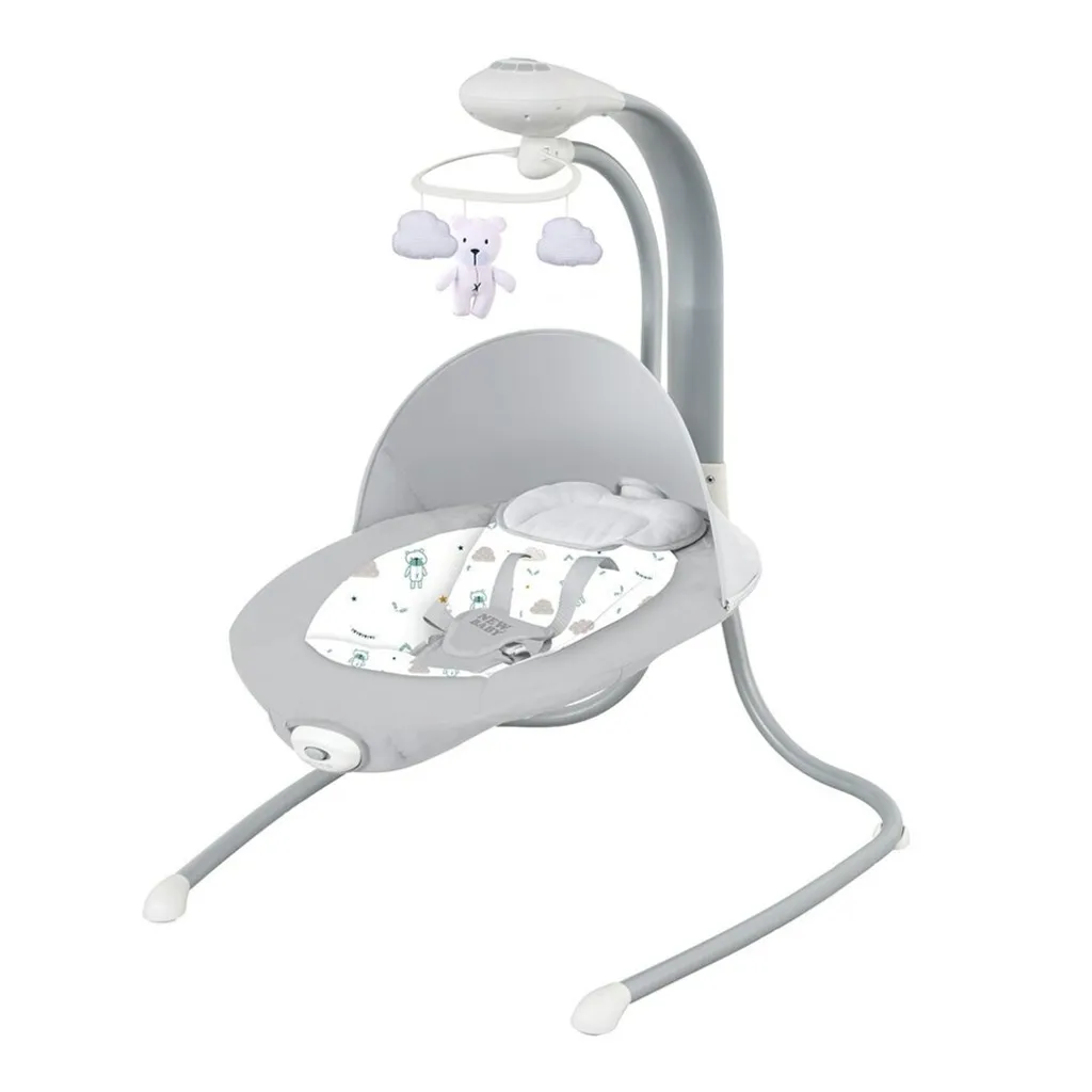 NEW BABY TEDDY PLUS : Chaise berçante vibrante pour calmer bébé rapidement