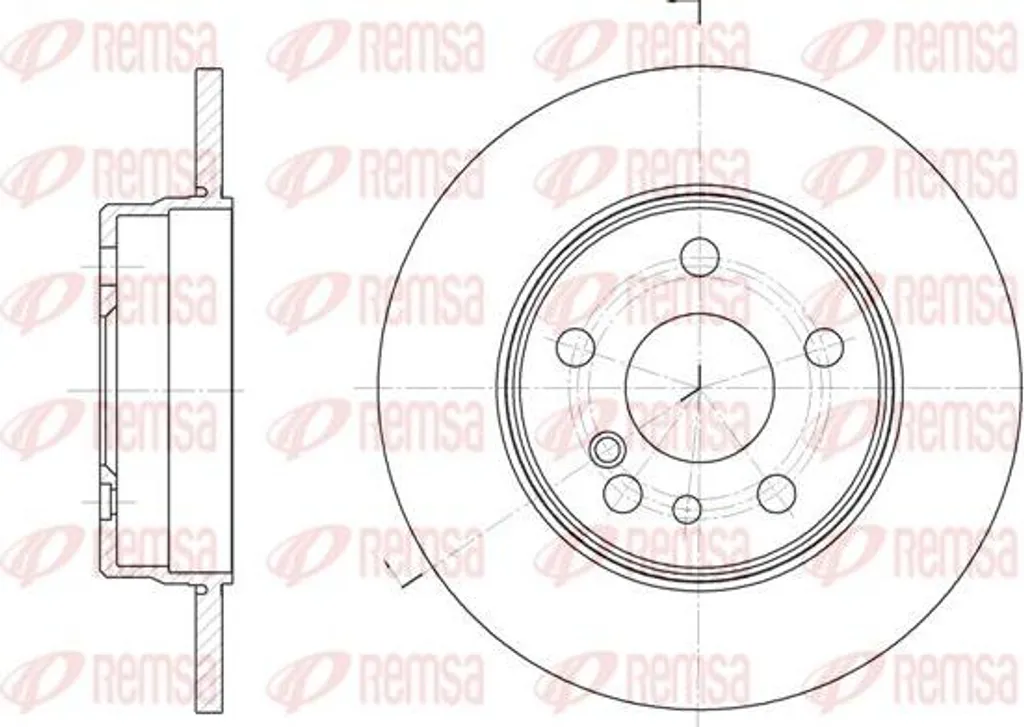 Disque de frein arrière pour Classe S - REMSA 6332.00 qualité origine