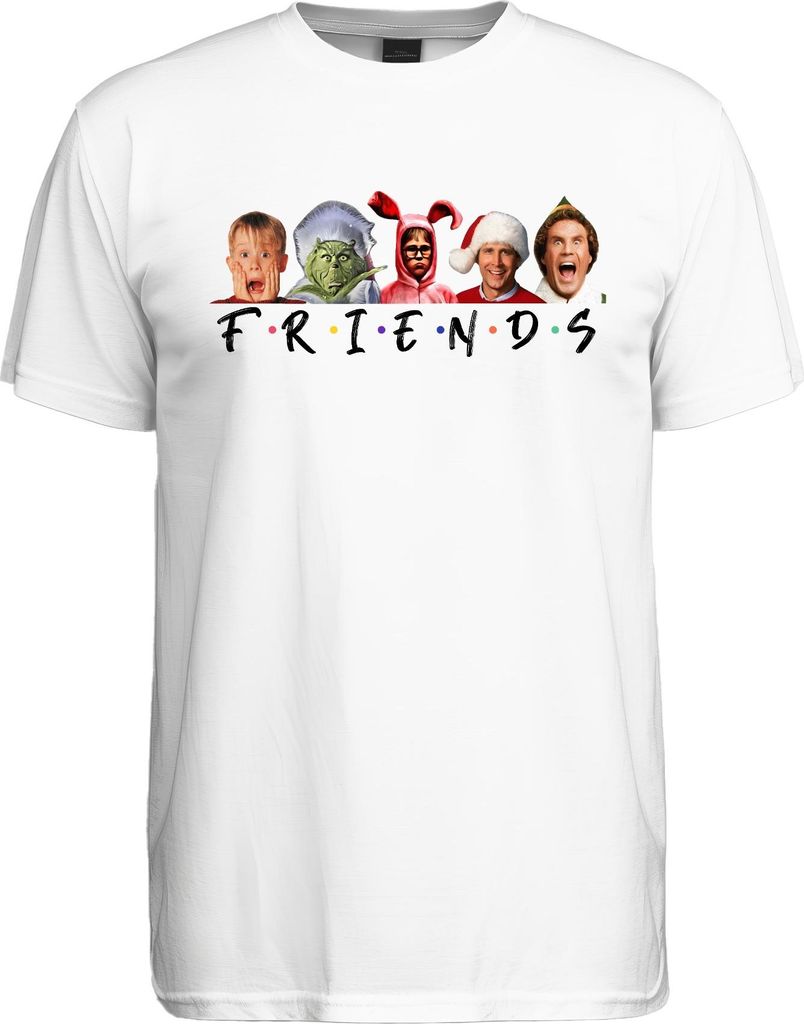 Friends Fröhliche Weihnachten Weihnachtsfilme - Christmas Xmas Herren T-Shirt, Weiß, 3XL