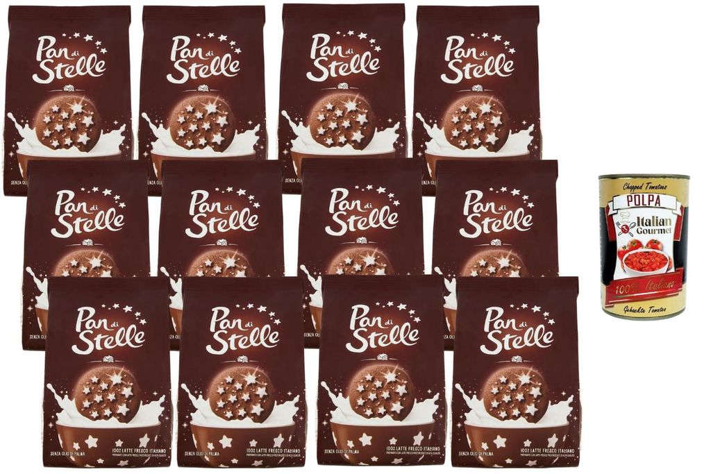 Italian Gourmet Kakao-Kekse mit Sternendekor 12×350g – Produktbild 
