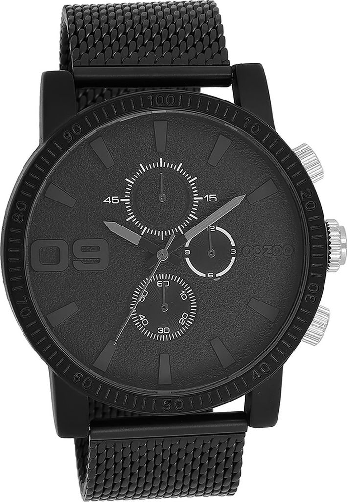 Oozoo Metall Herren Uhr Analog Quarzuhr Armband schwarz Timepieces D2UOC11214