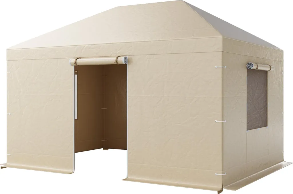 Protégez votre pavillon du gel : bâche intégrale 3,1x4,41 m avec filet