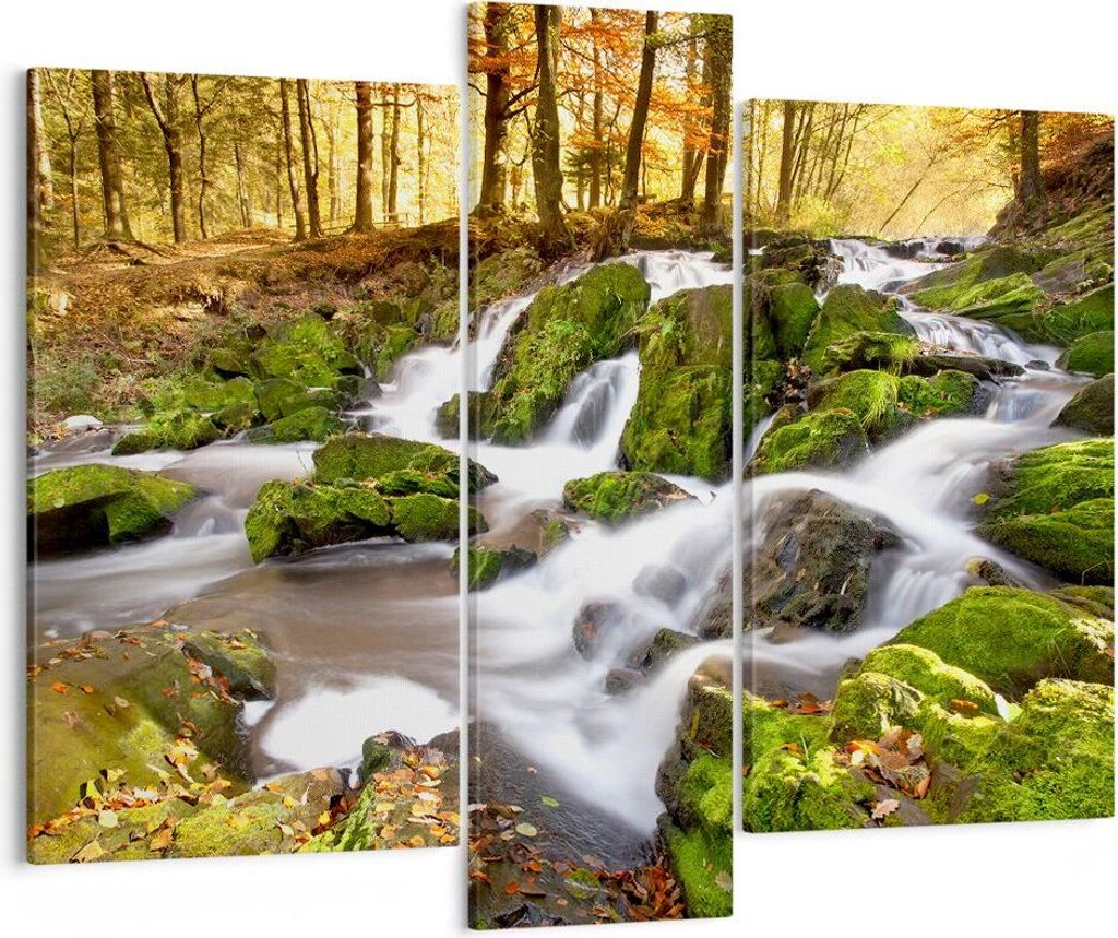 Bild auf Leinwand - Leinwandbild - Sonne Berg Bach Park - Produktbild 