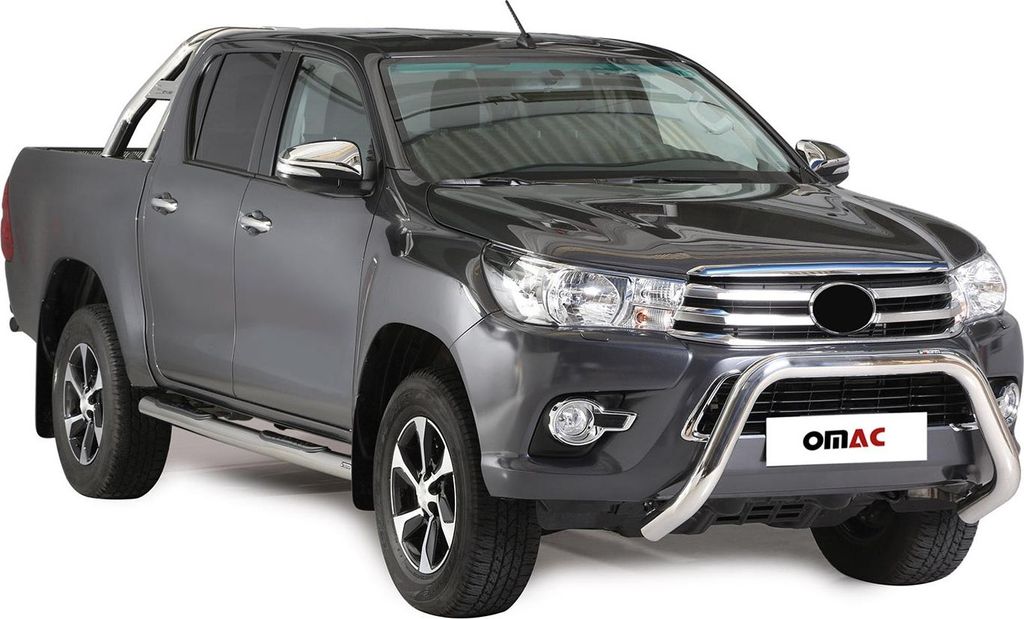 Frontbügel Frontschutzbügel für Toyota Hilux 2016-2018 ø76mm Stahl Silber Schutz
