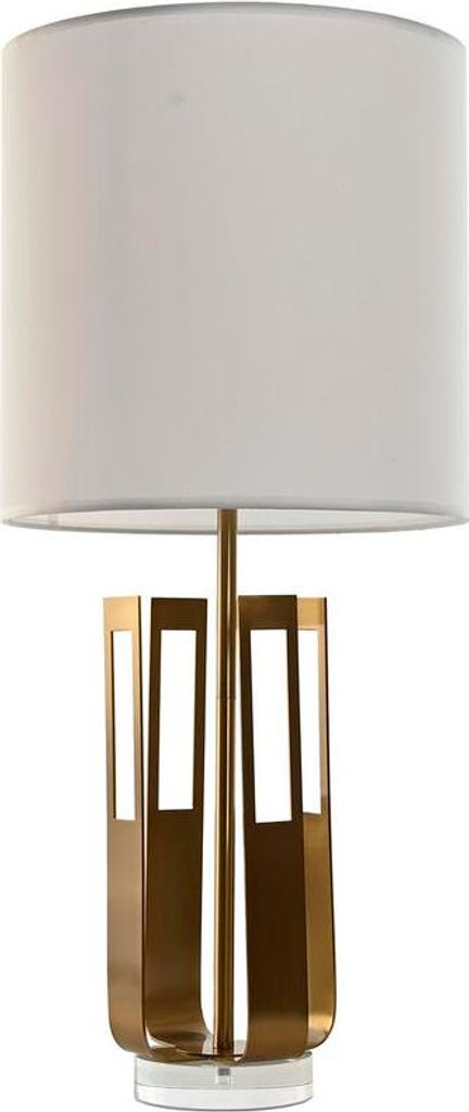 Home ESPRIT Tischleuchte Weiß Golden Iron 50 W 220 V 35 x 35 x 78 cm