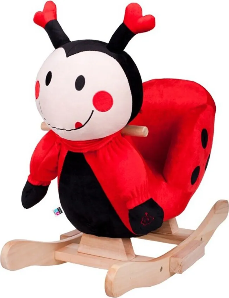 Cadeau d'éveil bébé coccinelle à bascule musicale pour motricité