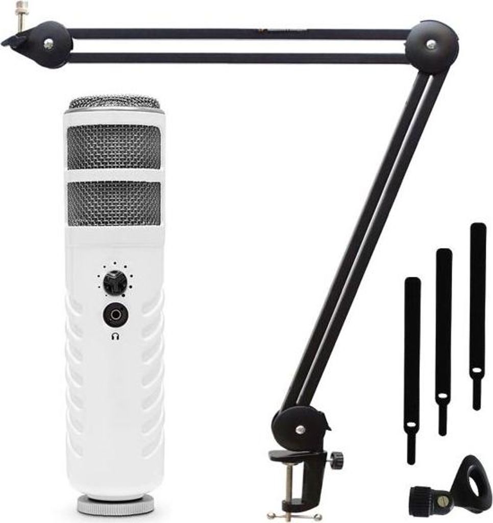 Rode Podcaster USB-Mikrofon mit MS138 Mikrofonarm