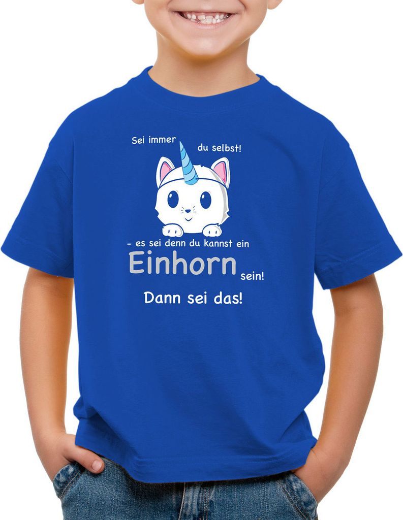 style3 Sei immer du selbst! Einhorn Kinder T-Shirt Unicorn