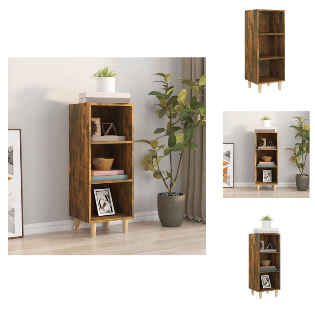 vidaXL Sideboard Räuchereiche 34,5x32,5x90 cm Holzwerkstoff - Sideboards