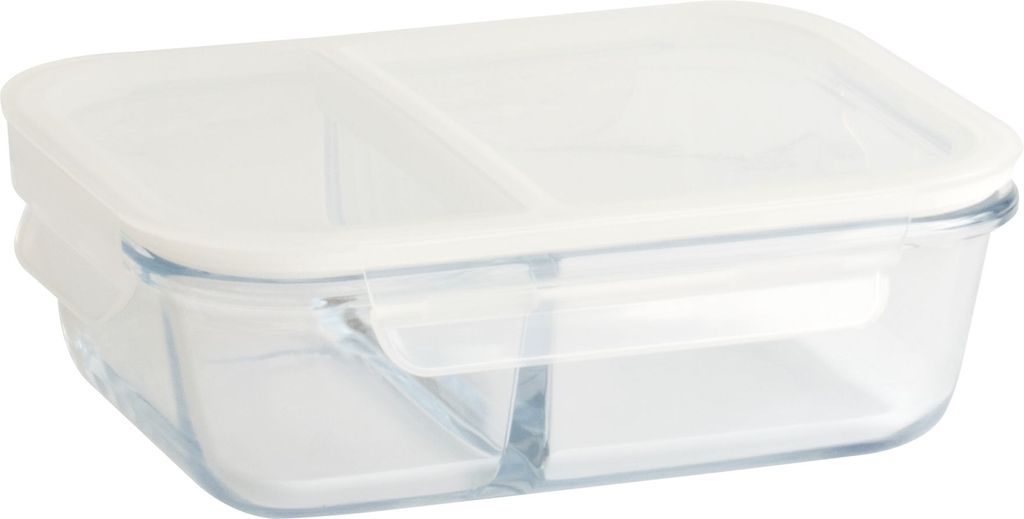 Aufbewahrungsbox Rechteckig 0,95 l / 2 Fächer - Pebbly