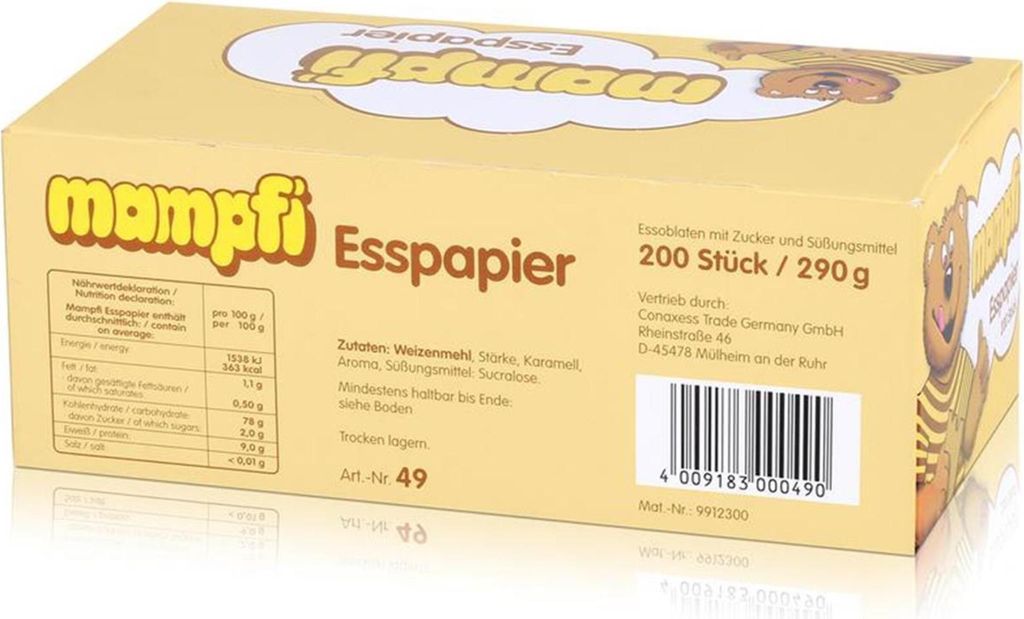 Mampfi Esspapier Karamell 290g Produktbild 3