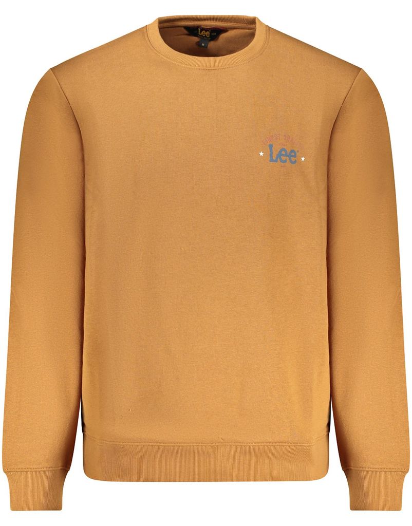Lee Herren SWEATSHIRT Braun LOGOCREWSWS_MAACORN : Größe - XL Größe: XL