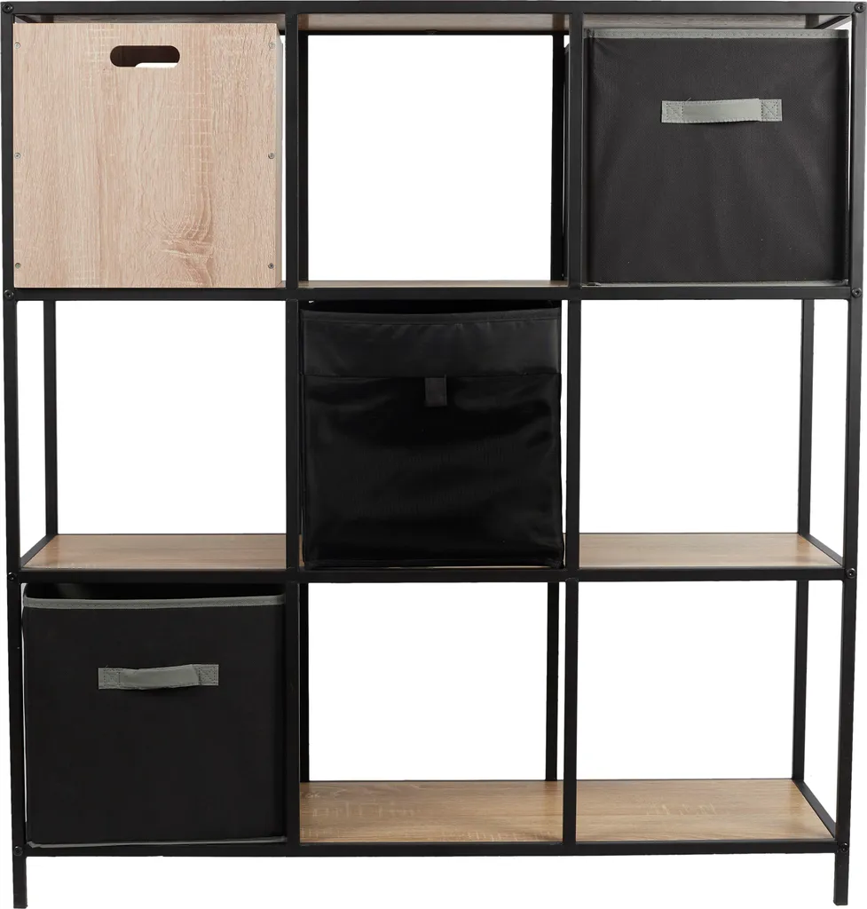 Étagère de Rangement 9 Cases Loka - Meuble de Rangement Cube Modulable - 3