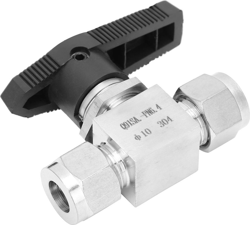 304 Edelstahlventil, 2-Wege-Hochdruck-Nadelventil zur Durchflussregelung für Wasser, Gas und öl, SS?44S6§¶10