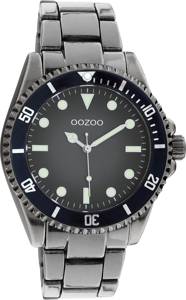 Oozoo Armbanduhr silber Edelstahl Timepieces Herren Analog-Quarzuhr UOC11013