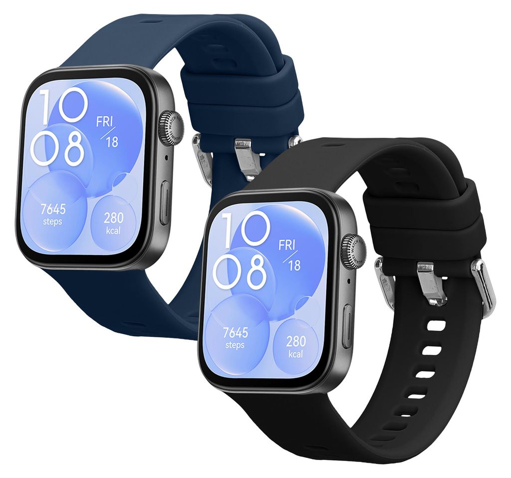 kwmobile 2x Uhrenarmband für Huawei Watch Fit 3 Armband - Produktbild 