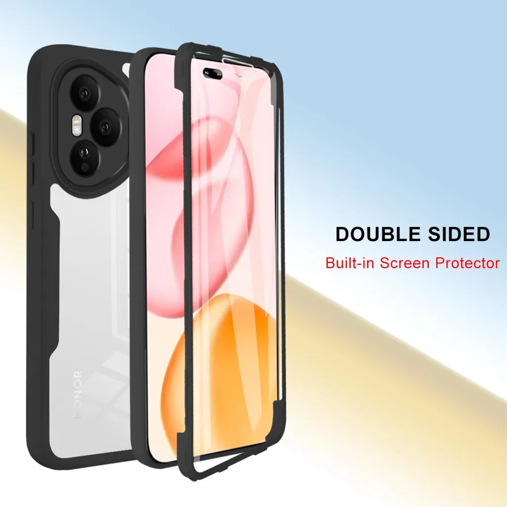 Custodia Per Telefono In Pelle Con Struttura Retrò Con Fibbia Magnetica Per Honor X8 5g Nero