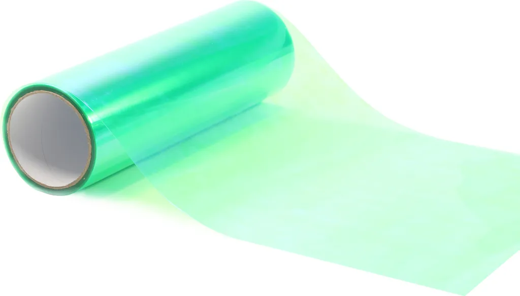 Film teinté vert caméléon 30x1000cm pour personnalisation de phares