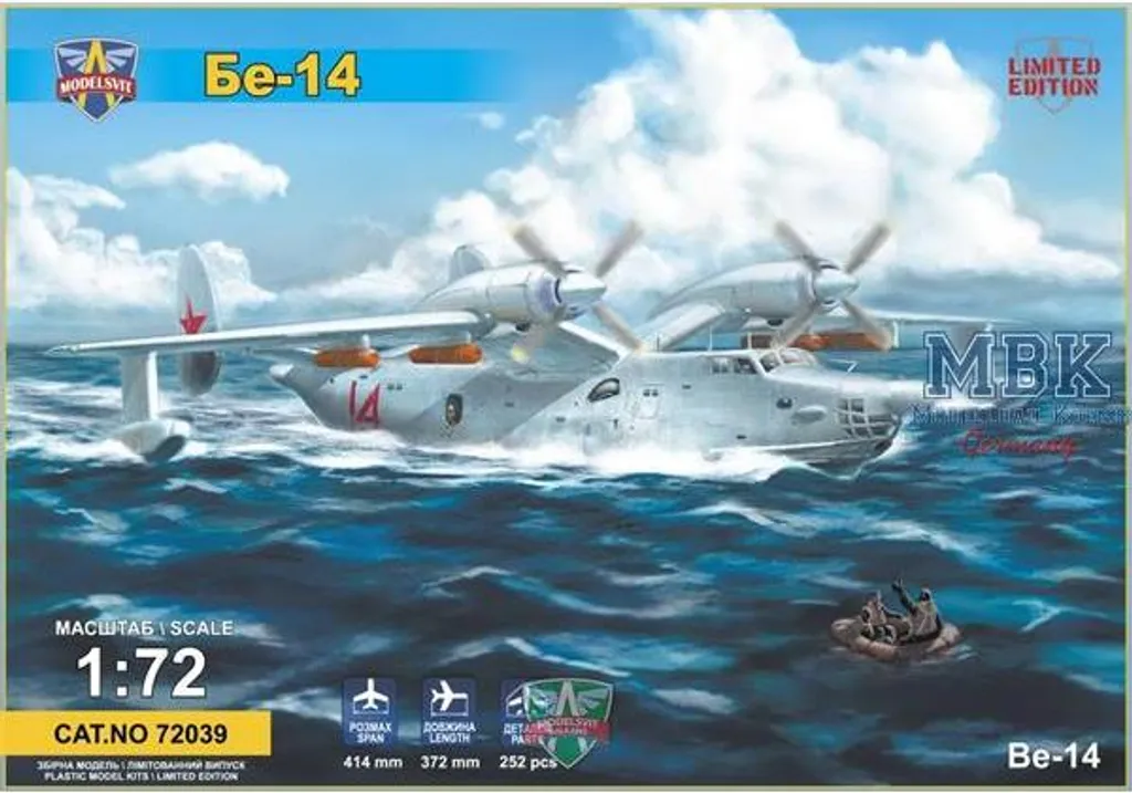 Réplique Beriev Be-14 Haute Fidélité Modelsvit 1/72 Montage Sans Défaut